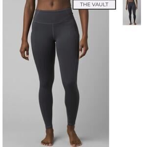 PrAna Electa Pocket leggings women’s grey workout wear athletic pants sz Large